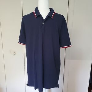 Old Navy Mens Polo shirt Large Blue/Red/White